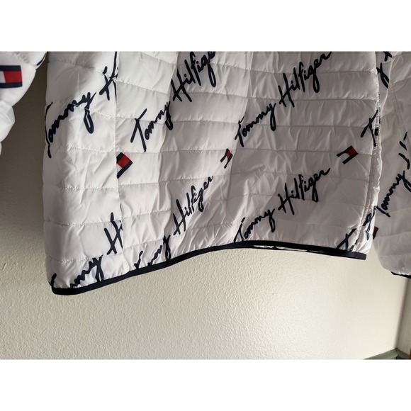 TOMMY HILFIGER Mens‎ Puffer Jacket Insulated Coat Sz XL White NWT - Picture 11 of 12